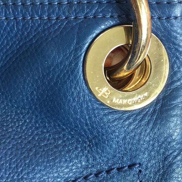 B.Makowsky Butter Leather Shoulder Bag - Picture 2 of 8